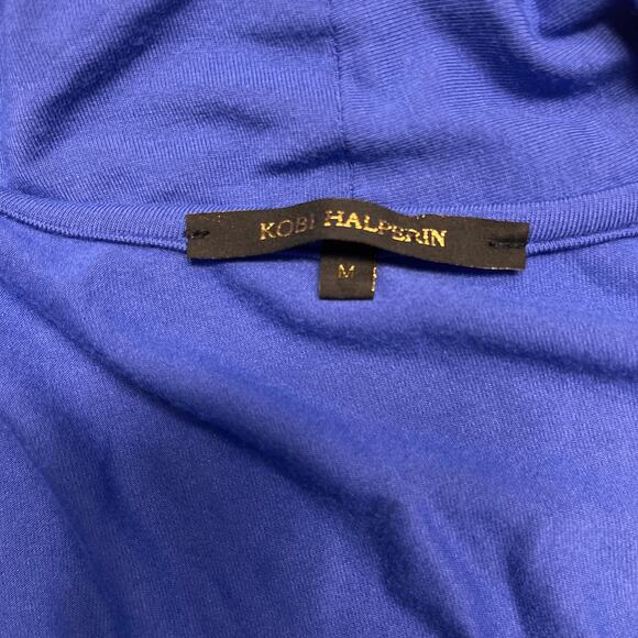 Kobi Halperin Women's Blue Sandra Twist Front Jersey Maureen Dress Size Medium - Picture 9 of 13